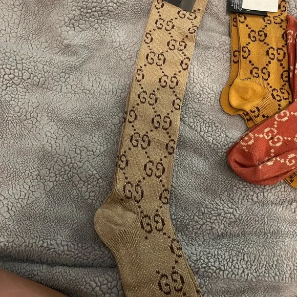 Tan Logo Casual Socks - Picture 2 of 2